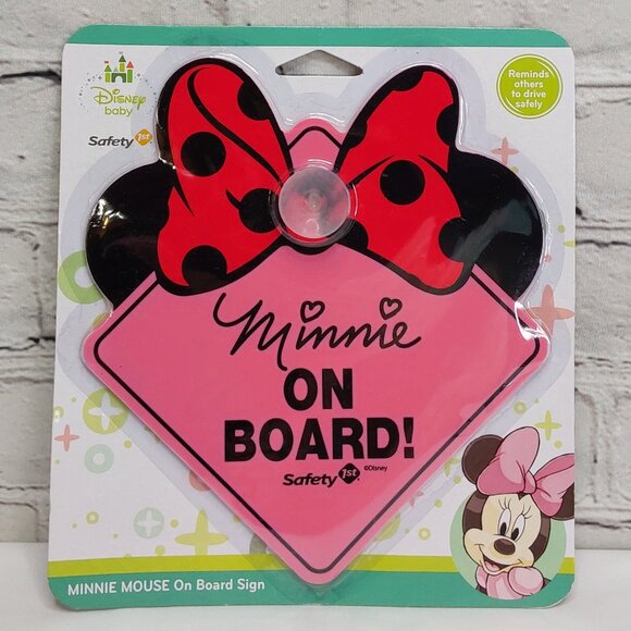 SAFETY 1ST MINNIE MOUSE BRUSH, COMB, NAIL CLIPPERS, FILES, & CAR SIGN - Picture 6 of 16